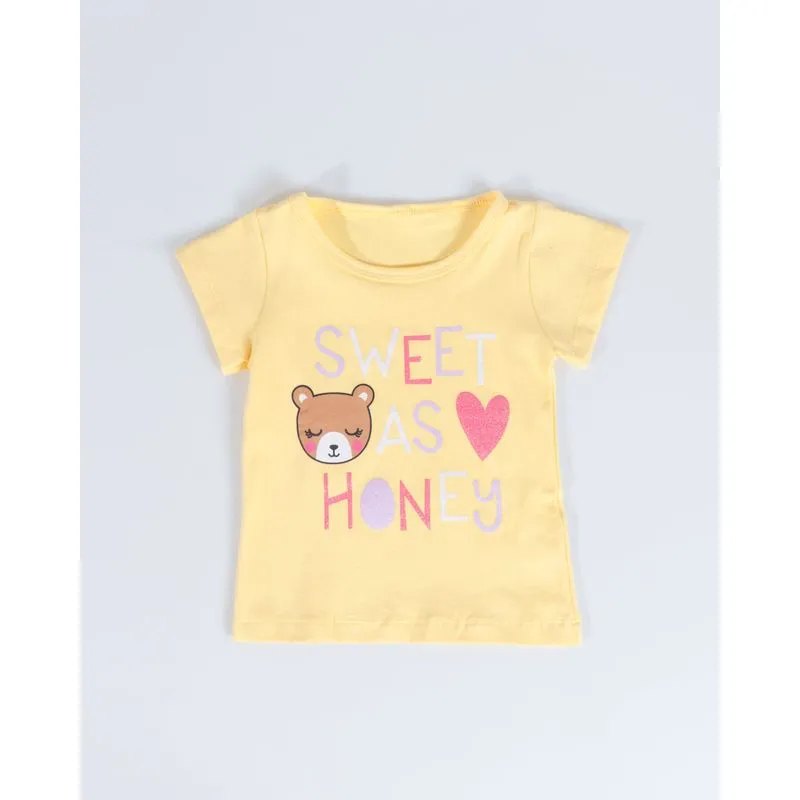 Blusa Bebê Estampa Ursa Amarela 3