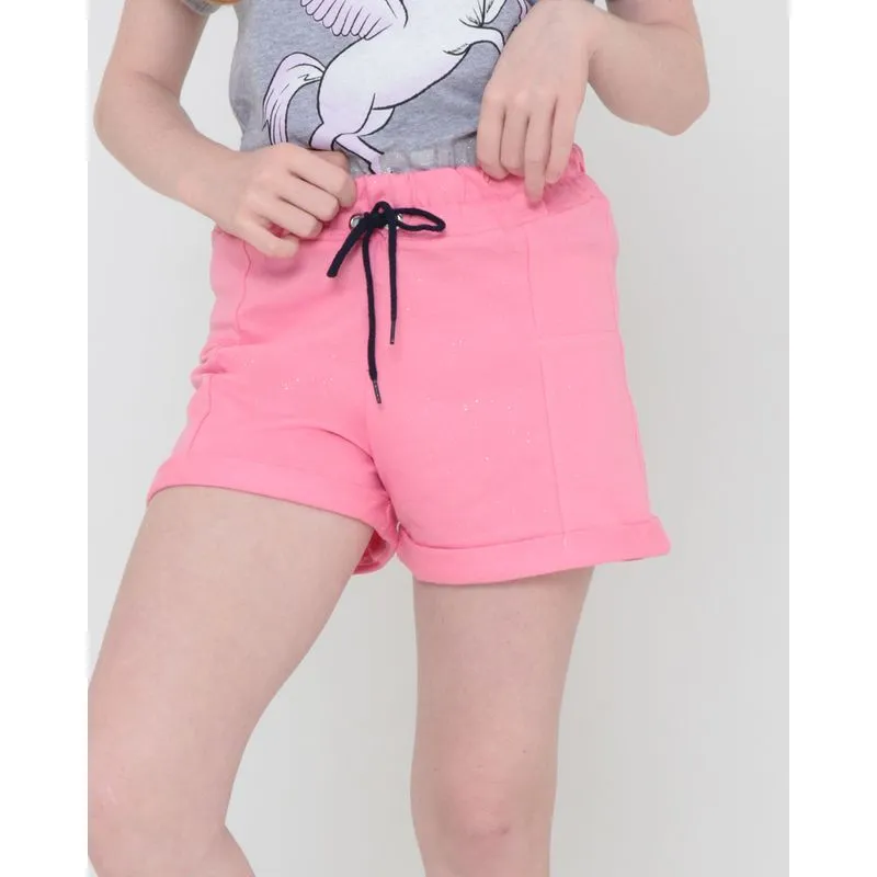 Short Juvenil Moletinho Rosa Claro 14