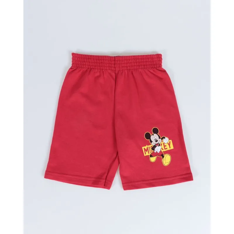 Bermuda Bebê Moletinho Mickey Disney Vermelho 2