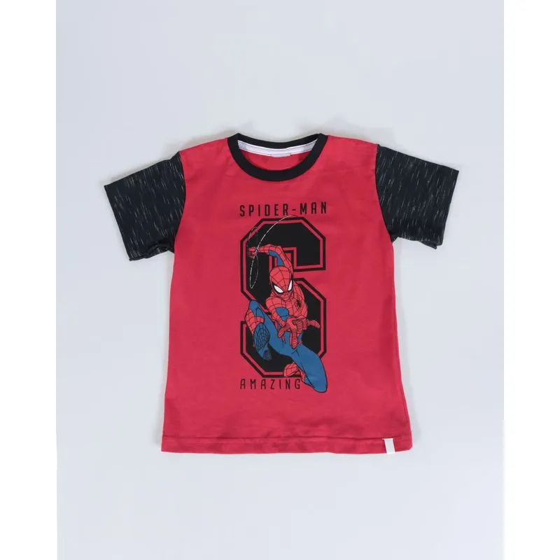 Camiseta Bebê Algodão Marvel Homem-Aranha Vermelha 3