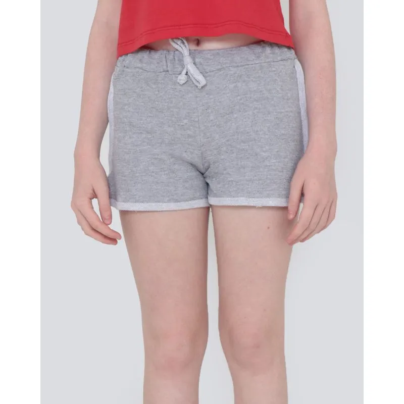 Short Juvenil Moletinho Boxer Cinza Claro 12