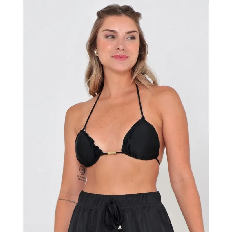 Biquíni Avulso Top Cortininha Babado Preto P