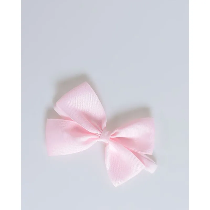 Faixa Para Bebê Laço Meia Seda Rosa Claro UN