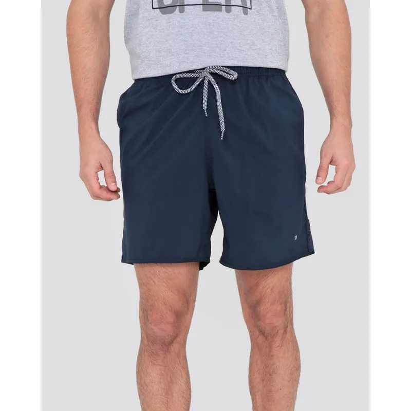 Bermuda Surf Masculina Microfibra Lisa Azul Marinho P
