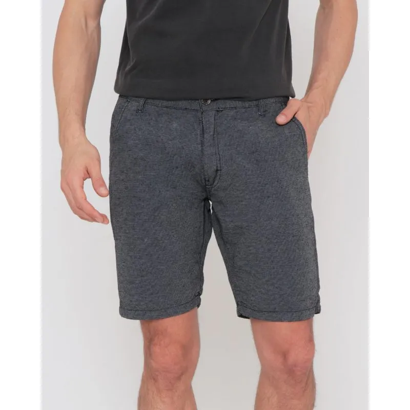 Bermuda Masculina Sarja Alfaiataria Com Listras Preta 42