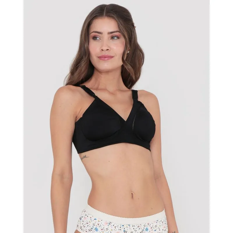 Sutiã Plus Size Feminino DeMillus Modelador Sem Bojo Preto 48