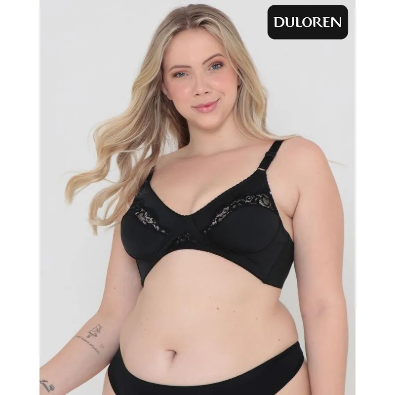 Sutiã Sem Bojo Plus Size Duloren Sensualite Preto 48