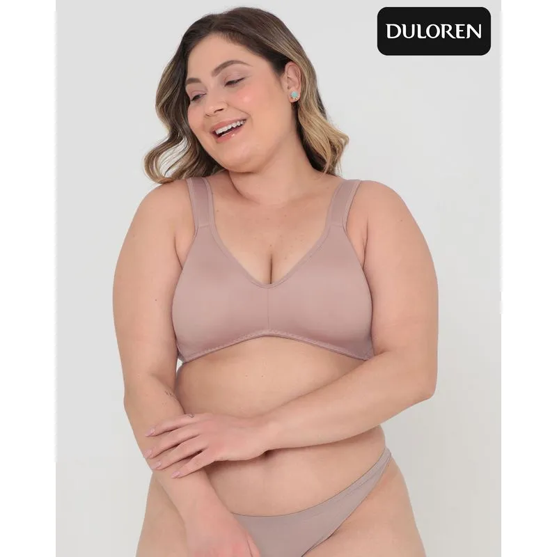 Sutiã Plus Size Feminino Duloren Sem Bojo Rosa 46