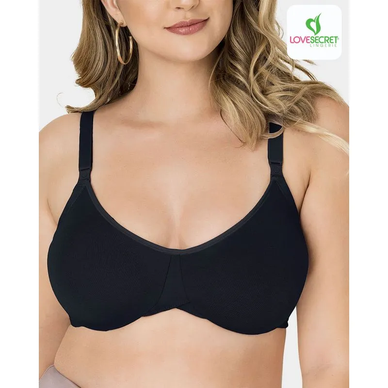 Sutiã Sem Bojo Moldado Plus Size Love Secret Preto 46