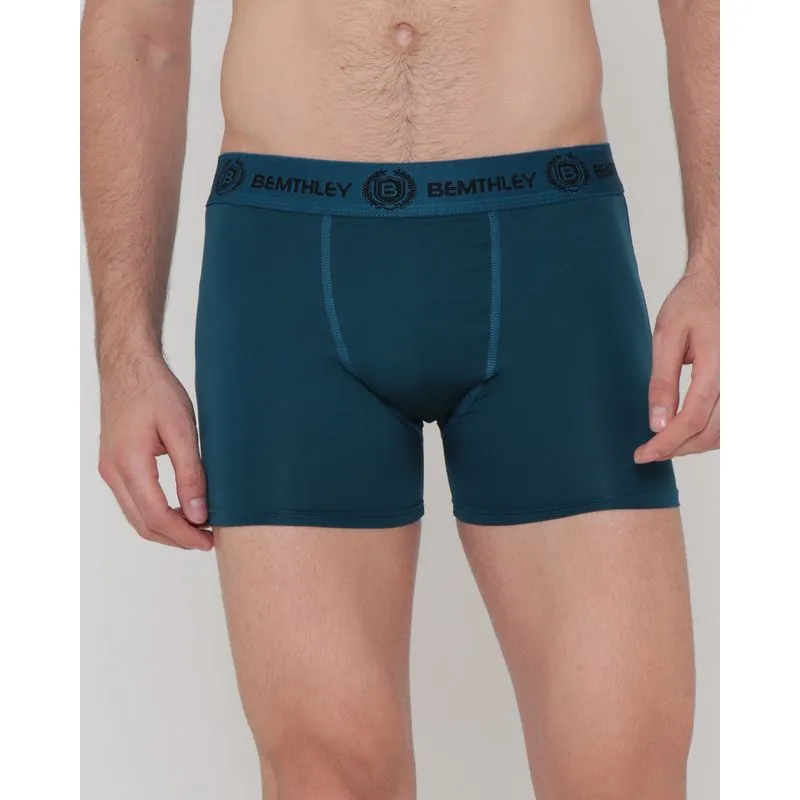 Cueca Boxer Microfibra Verde Escuro M