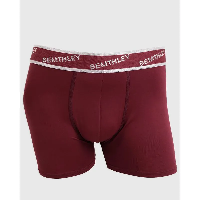 Cueca Masculina Boxer Microfibra Vinho M