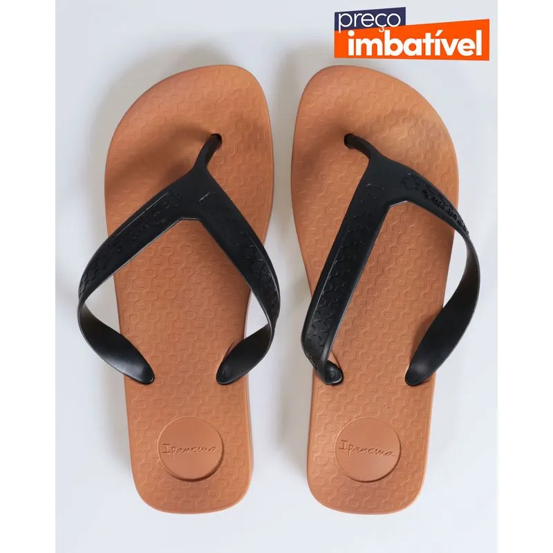 Chinelo Ipanema Masculino Tradicional Marrom 41/42