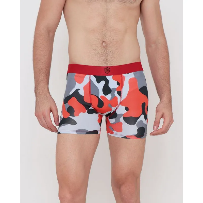 Cueca Boxer Malha Estampada Vermelho Claro 66211000033180G