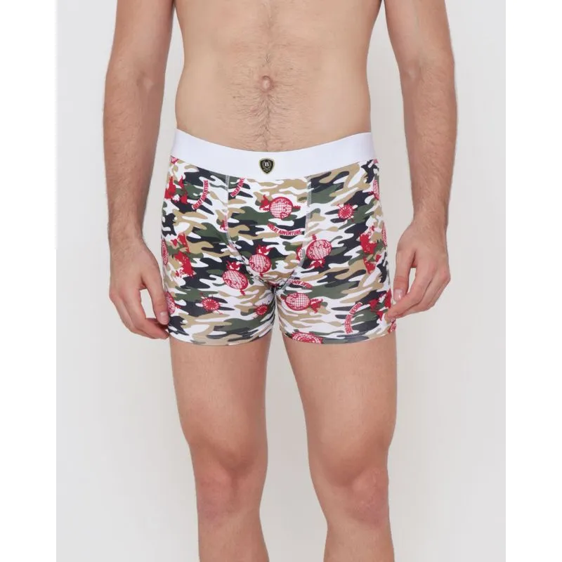 Cueca Boxer Malha Estampada Camuflada Branca 66211000033052P
