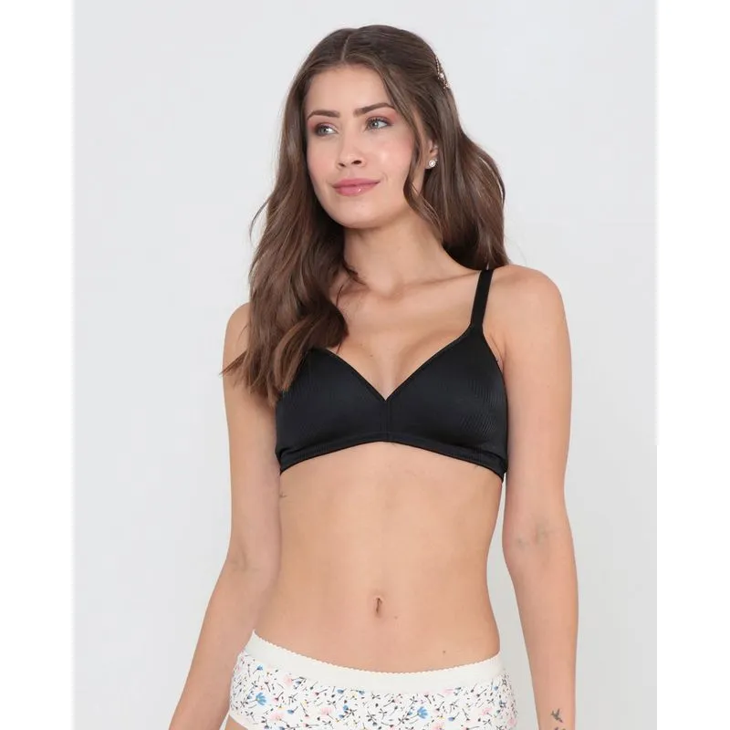 Sutiã Feminino Triangulo DeMillus Sustentação Preto 46