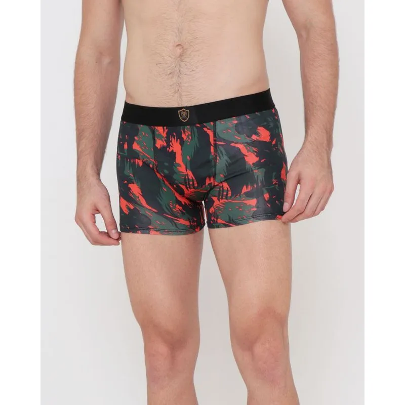 Cueca Boxer Malha Estampada Verde Escuro 66211000033173G