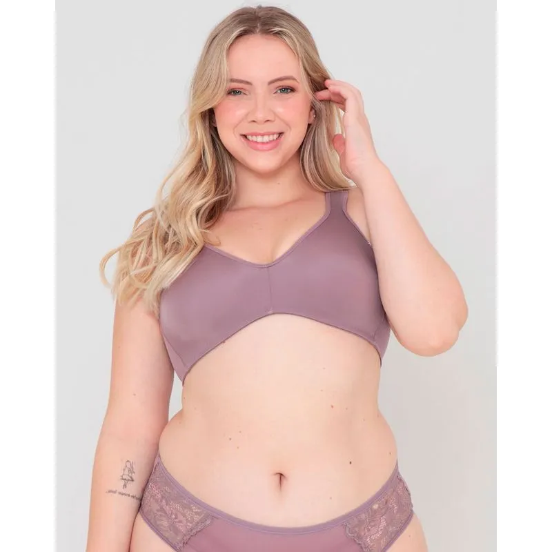 Sutiã Plus Size Feminino Duloren Sem Bojo Lilás 52