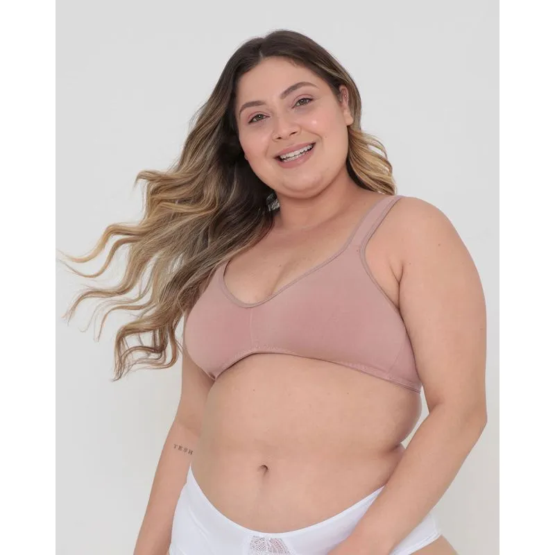 Sutiã Plus Size Feminino Duloren Sem Bojo Rosa 48