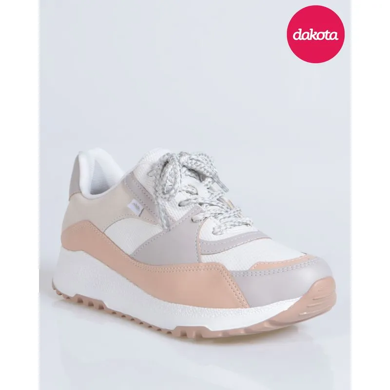 Tênis Feminino Casual Anabela Dakota Bege 33