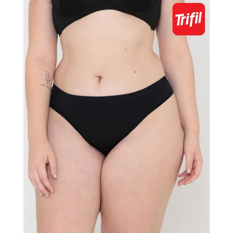 Calcinha Plus Size Tanga Curvas Trifil Preta P