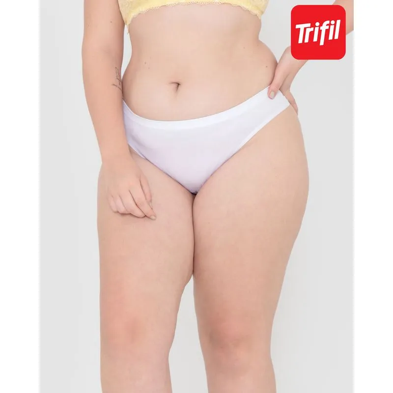 Calcinha Plus Size Tanga Curvas Trifil Branca M