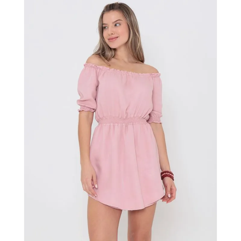 Macaquinho Short Saia Ciganinha Rosa G