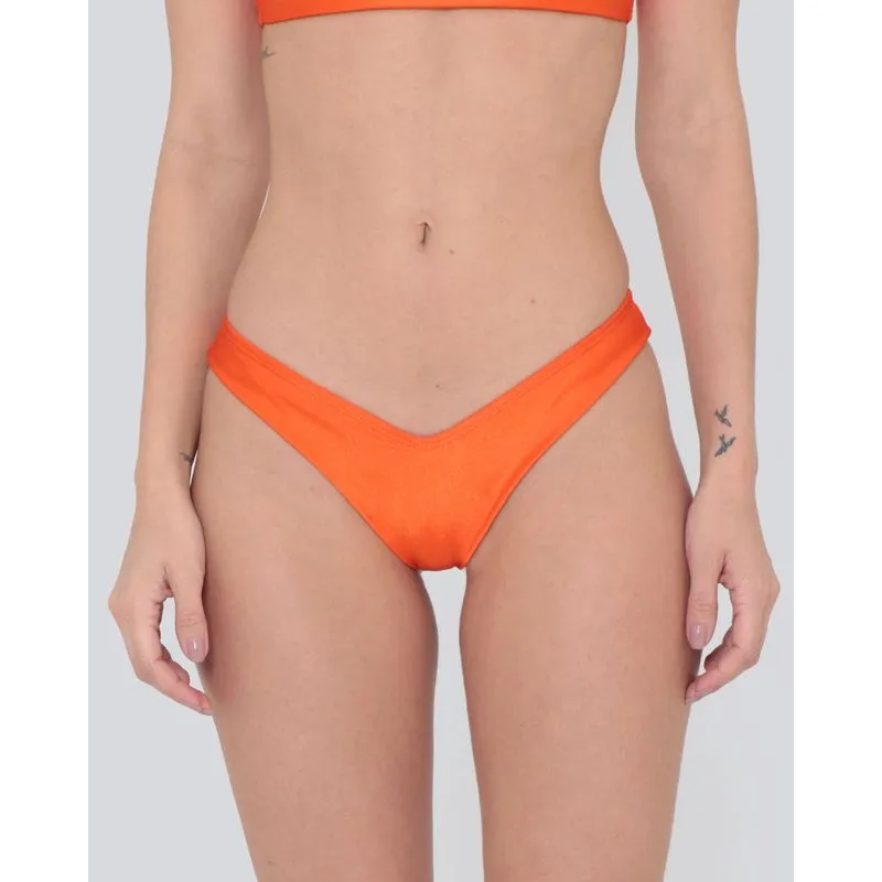 Biquíni Feminino Avulso Calcinha Liso Laranja Claro M