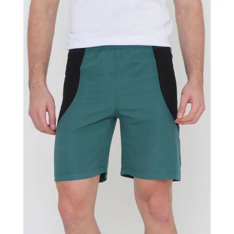 Bermuda Esportiva Masculina Com Recortes Verde GG
