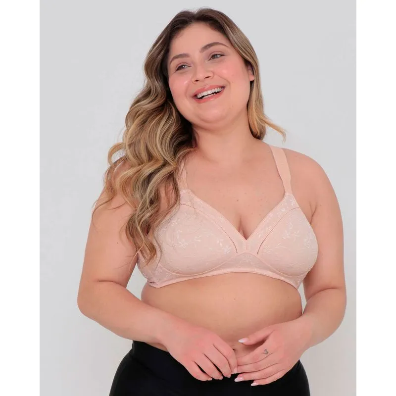 Sutiã Sem Bojo Duloren Plus Size Bege Claro 52