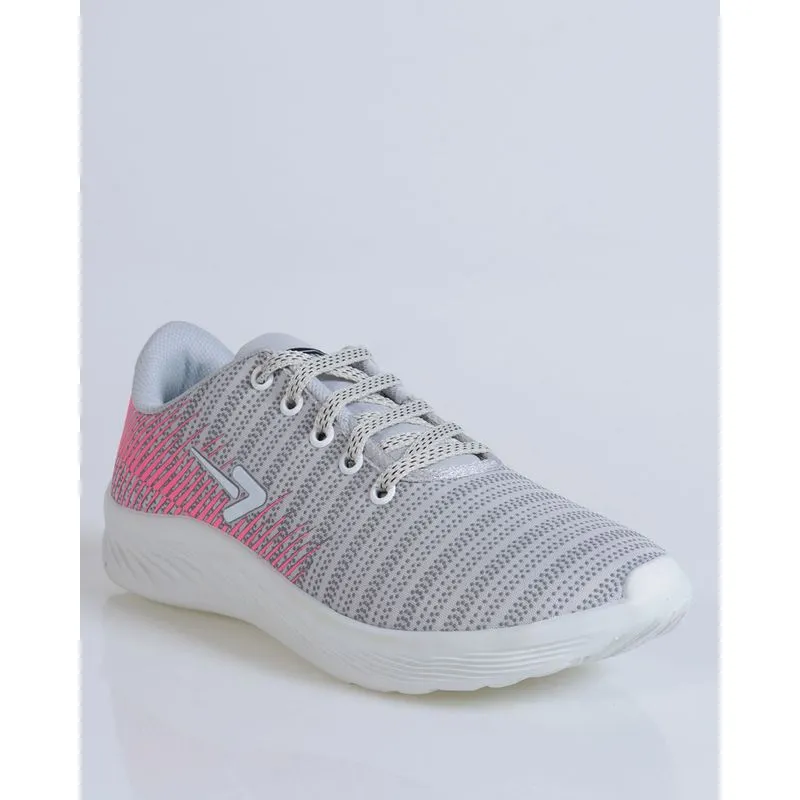 Tênis Feminino Esportivo Estampado Cinza Claro 35