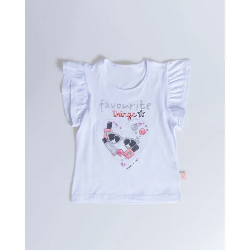 Blusa Bebê Estampa Com Glitter Branca 3