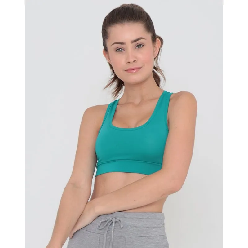Top Fitness Nadador Com Bojo Removível Verde G