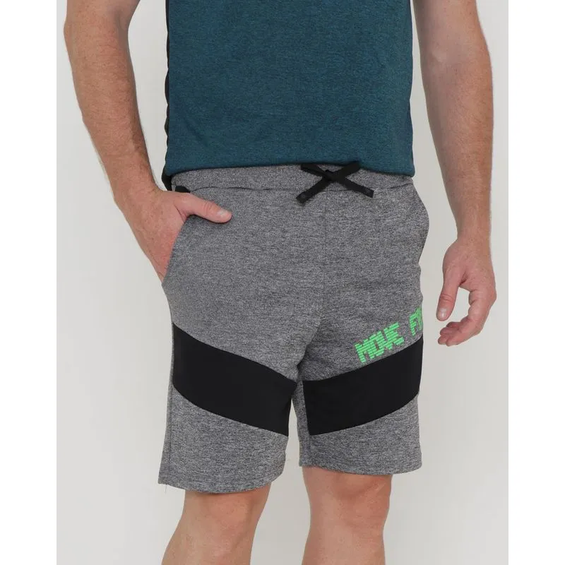 Bermuda Esportiva Helanca Masculina Cinza P
