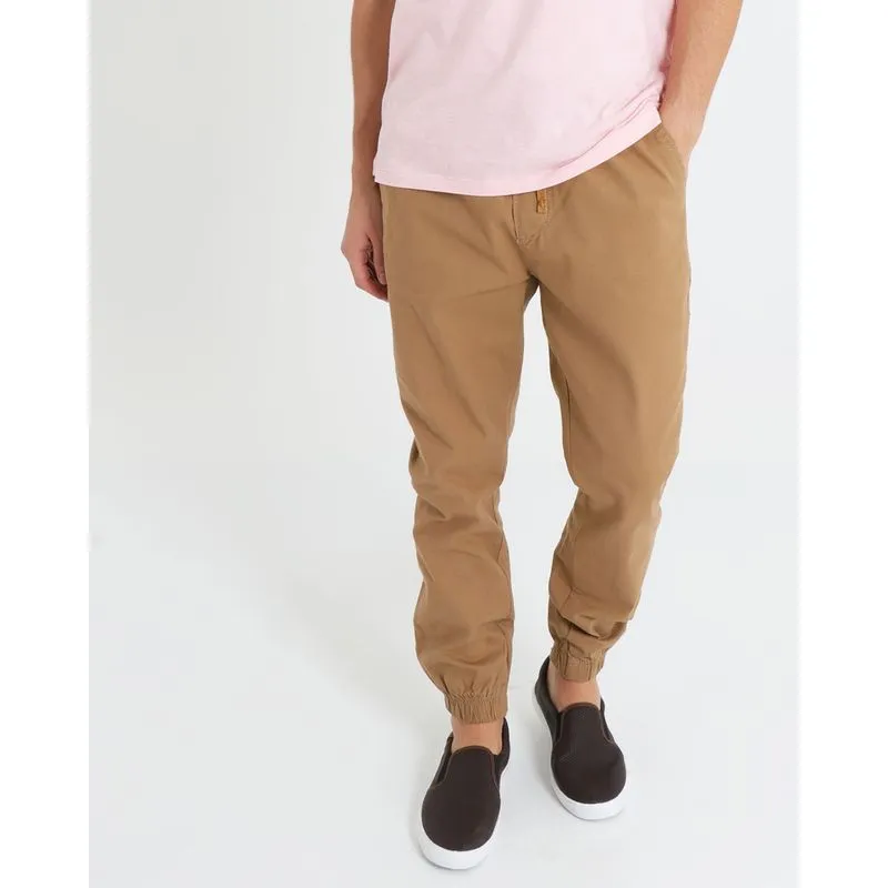 Calça Sarja Masculina Jogger Bege GG