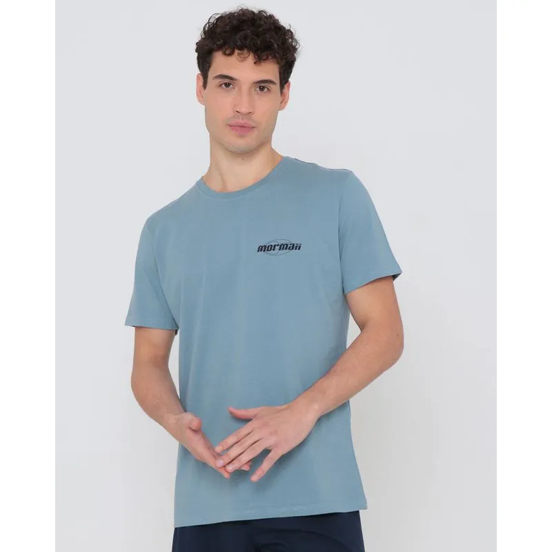 Camiseta Surf Manga Curta Estampada Mormaii Azul GG