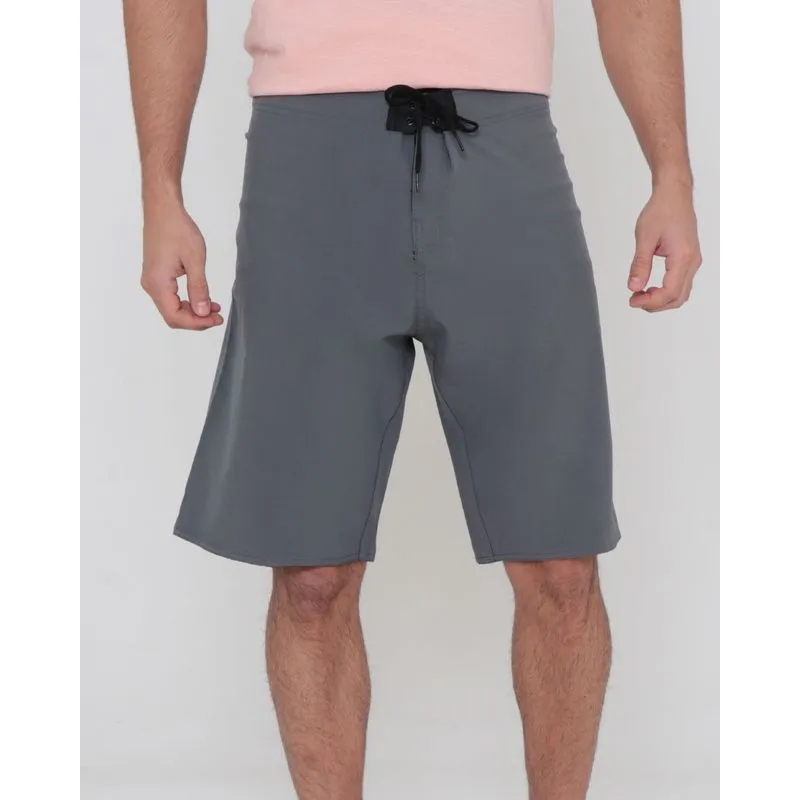 Bermuda Surf Masculina Lisa Cinza 46