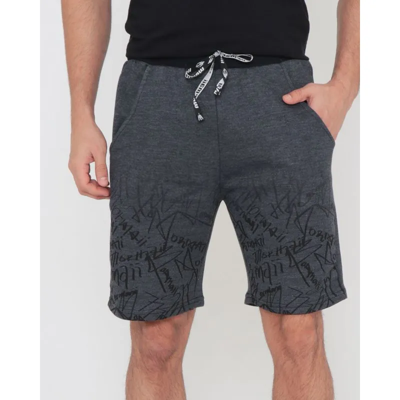 Bermuda Moletinho Mormaii Masculina Estampa Grafite Cinza P