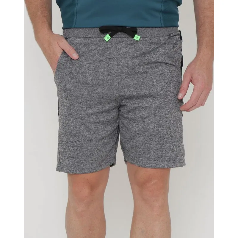 Bermuda Esportiva Masculina Recorte Mescla Cinza Escuro P