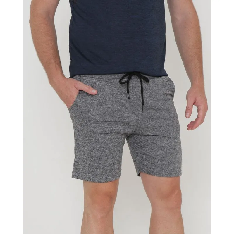 Bermuda Esportiva Masculina Malha Mescla Cinza P