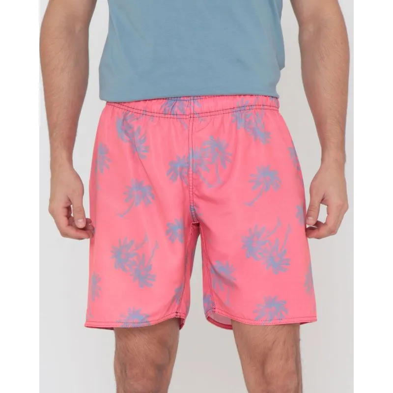 Bermuda Surf Masculina Estampa Coqueiros Rosa M