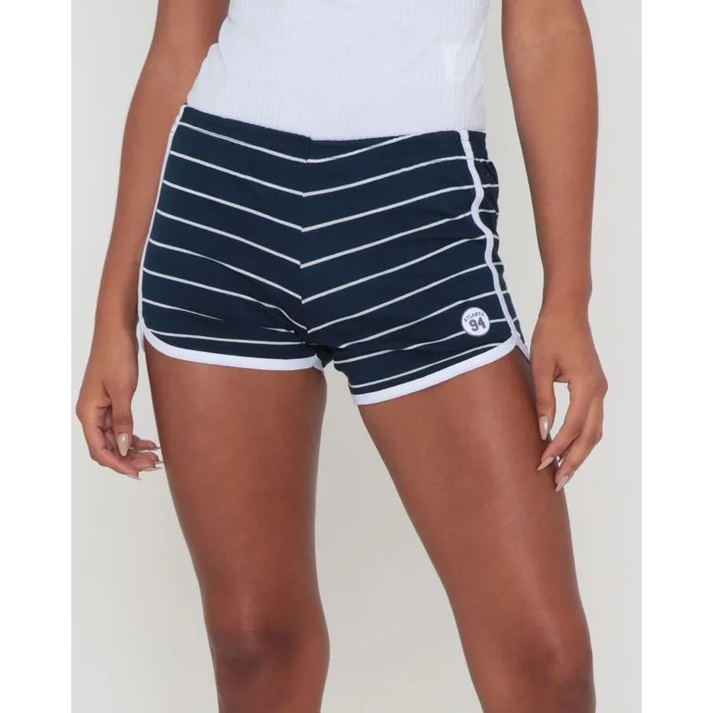 Short Boxer Listrado Azul Marinho M