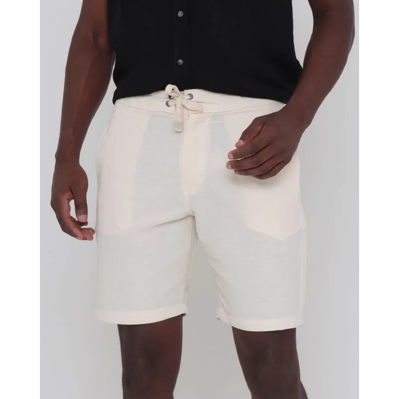 Bermuda Masculina Sarja Cordão Lisa Bege Claro 48
