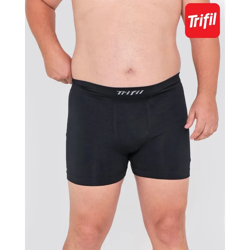 Cueca Boxer Sem Costura Plus Size Trifil Preta G2