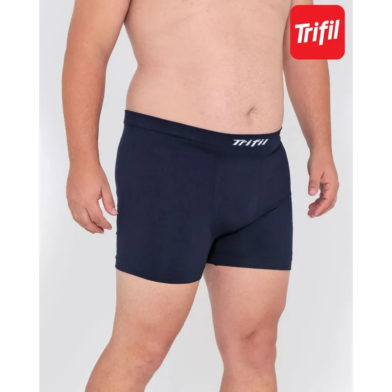 Cueca Boxer Sem Costura Plus Size Trifil Marinho G1