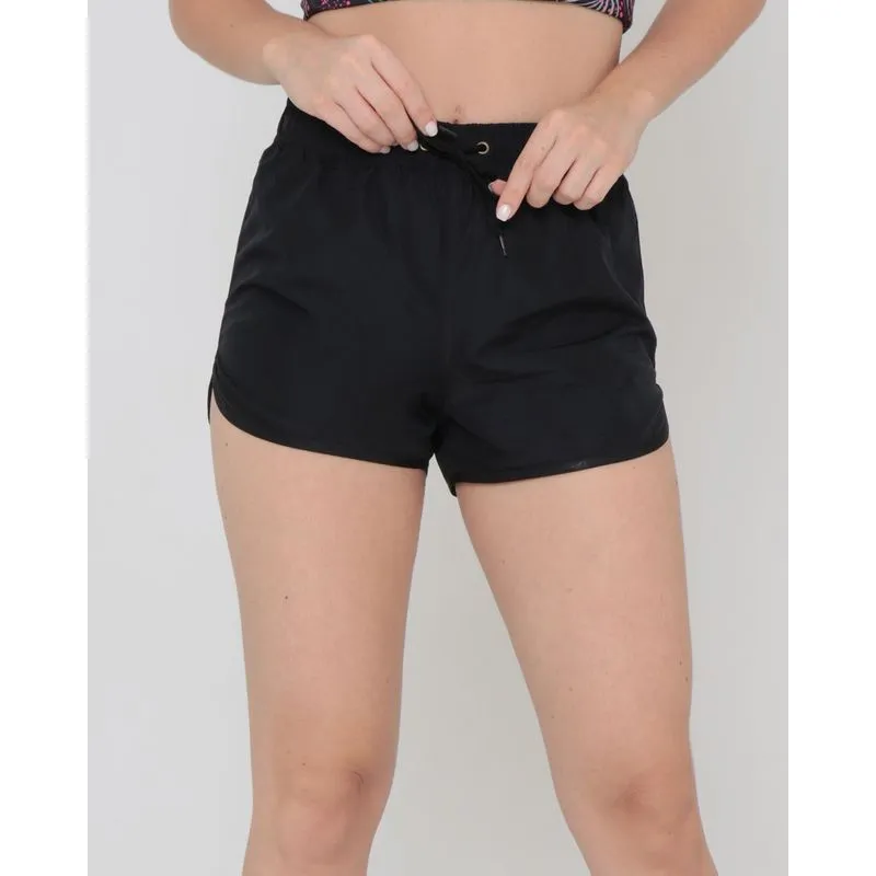 Short Boxer Fitness Com Cordão Preto P