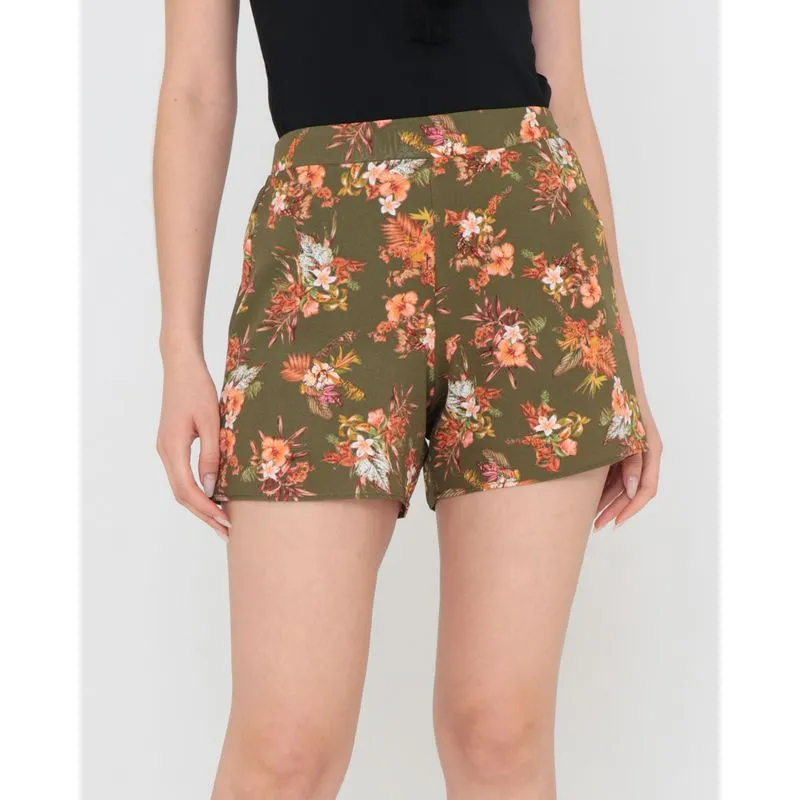 Short Estampado Floral Verde GG