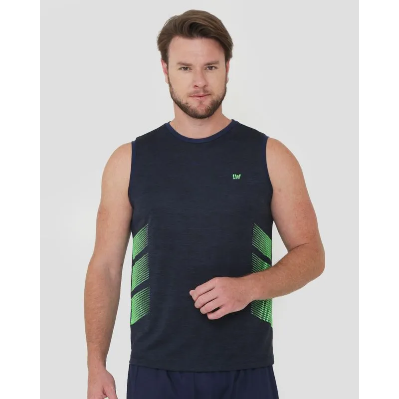 Regata Esportiva Masculina Estampada Sublimada Azul Marinho M