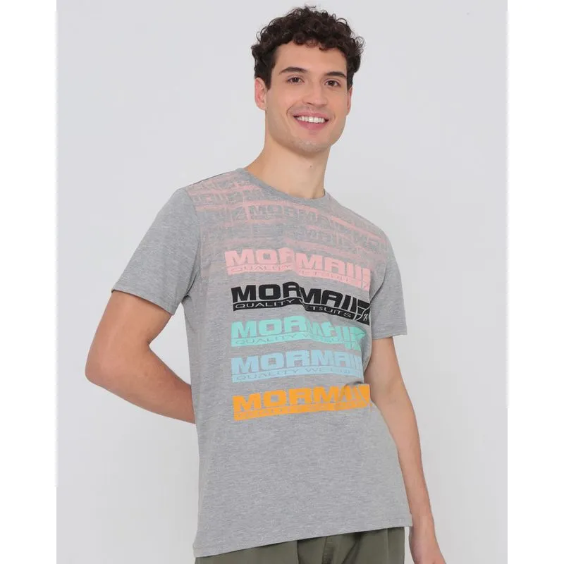 Camiseta Surf Manga Curta Mormaii Cinza Claro G