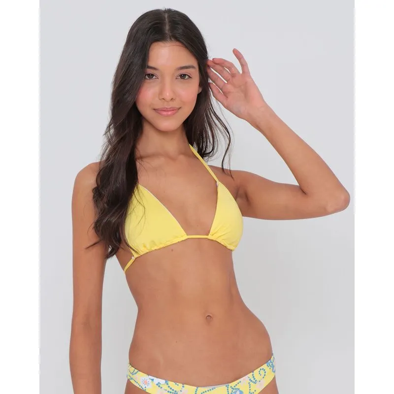 Biquíni Top Cortininha Bojo Removível Amarelo M