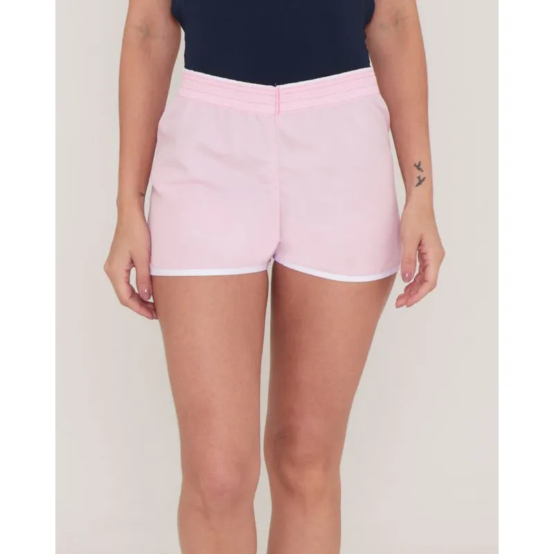 Short Feminino Praia Liso Rosa Claro M